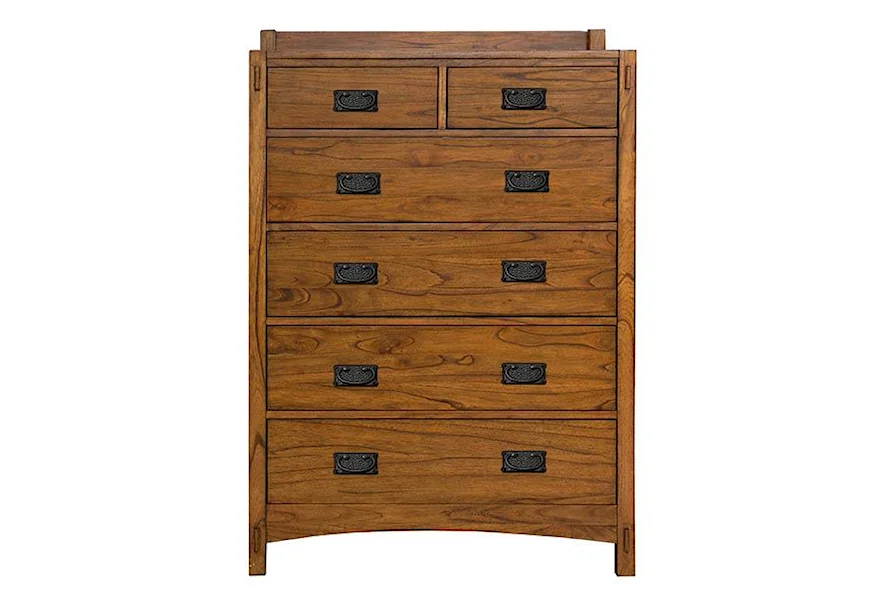 Mission Hill 6 Drawer Chest by AAmerica at Esprit Decor Home Furnishings